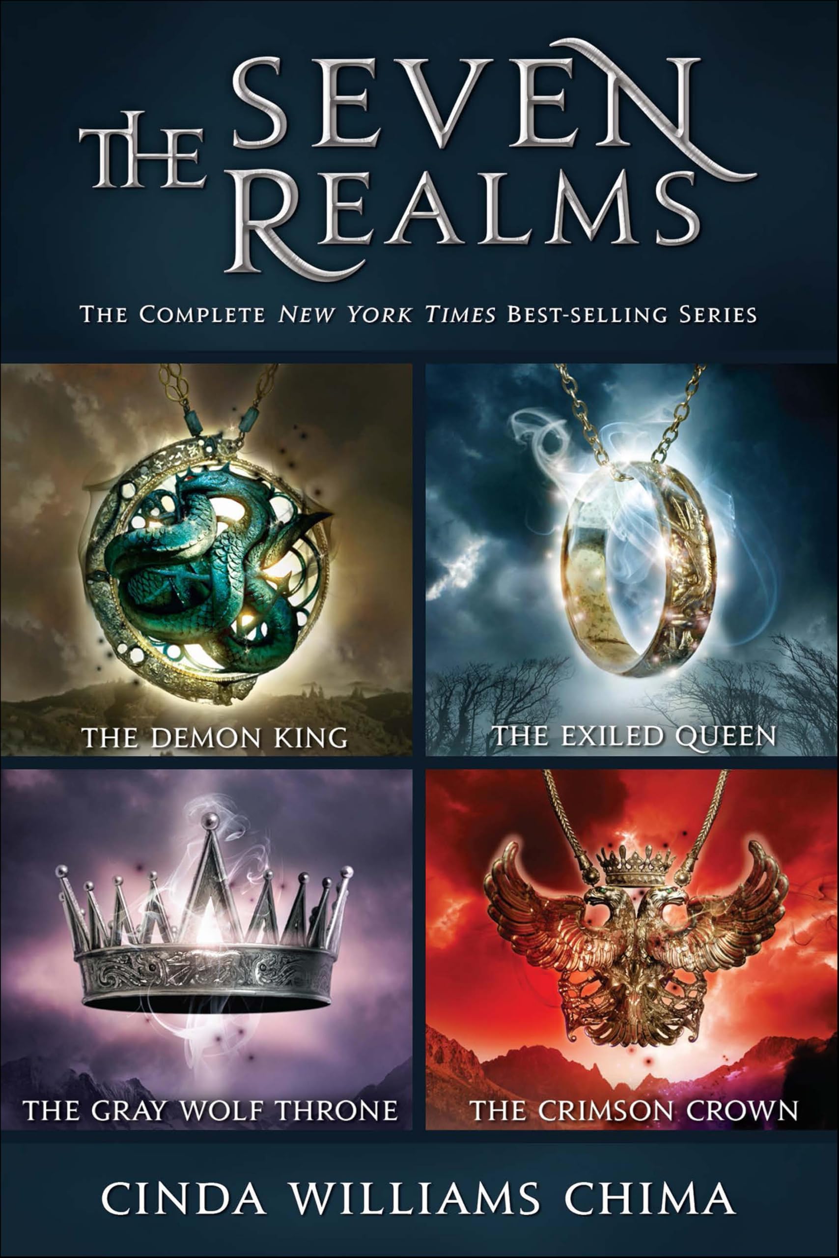 The Seven Realms: The Complete Series: Collecting The Demon King, The Exiled Queen, The Gray Wolf Throne, and The Crimson Crown (Seven Realms Novels)