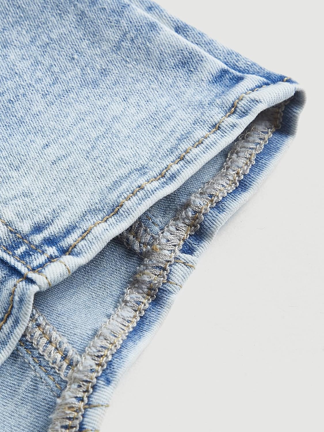 Milumia Women's Square Neck Sleeveless Corset Denim Top Asymmetrical Zip Up Back Crop Tank Tops - Image 4