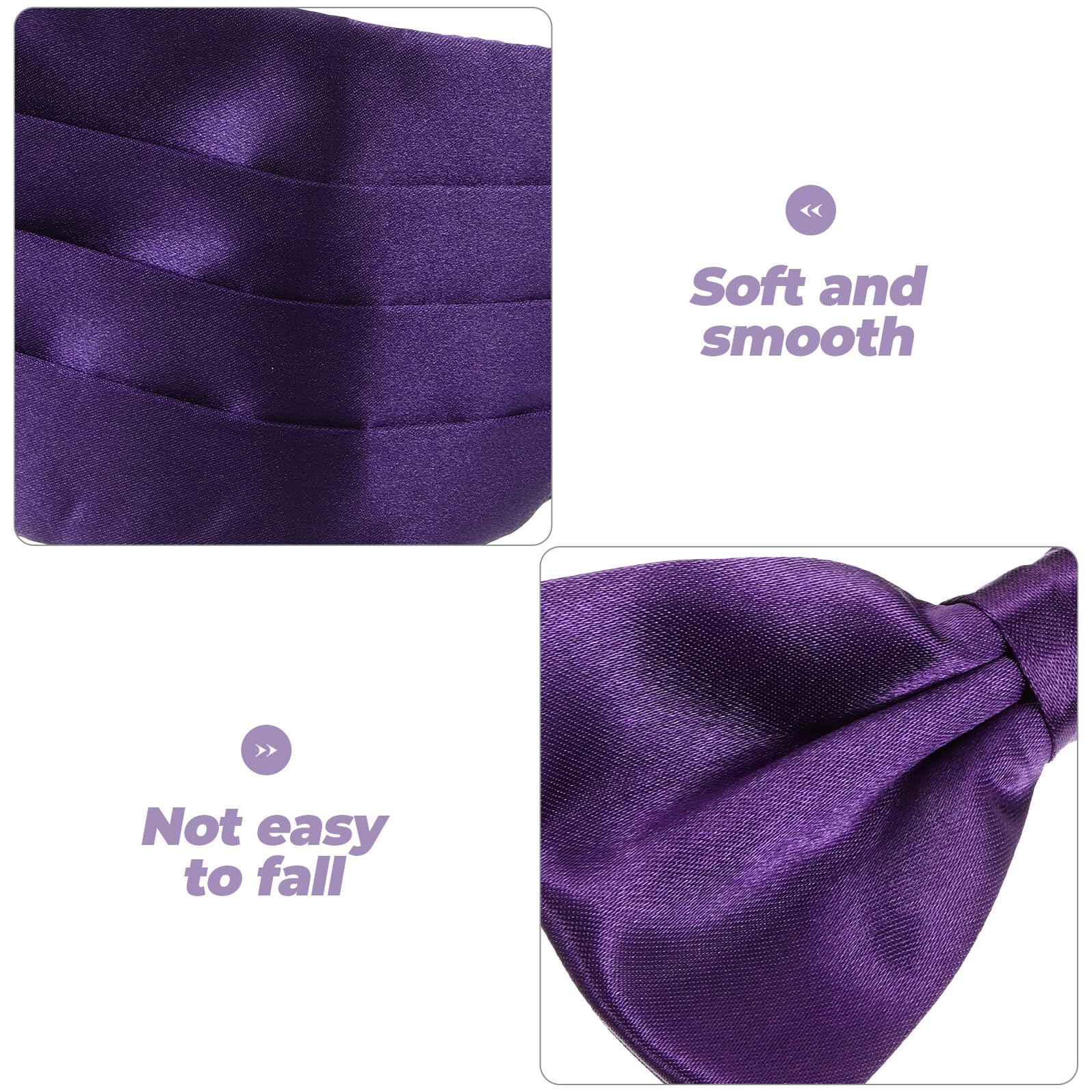 Kummerbund für Schlicht Passendem Einstecktuch Klassisch mit Elegantes Fliegen Satz aus Satin Herren für Formelle Anlässe Hochzeiten