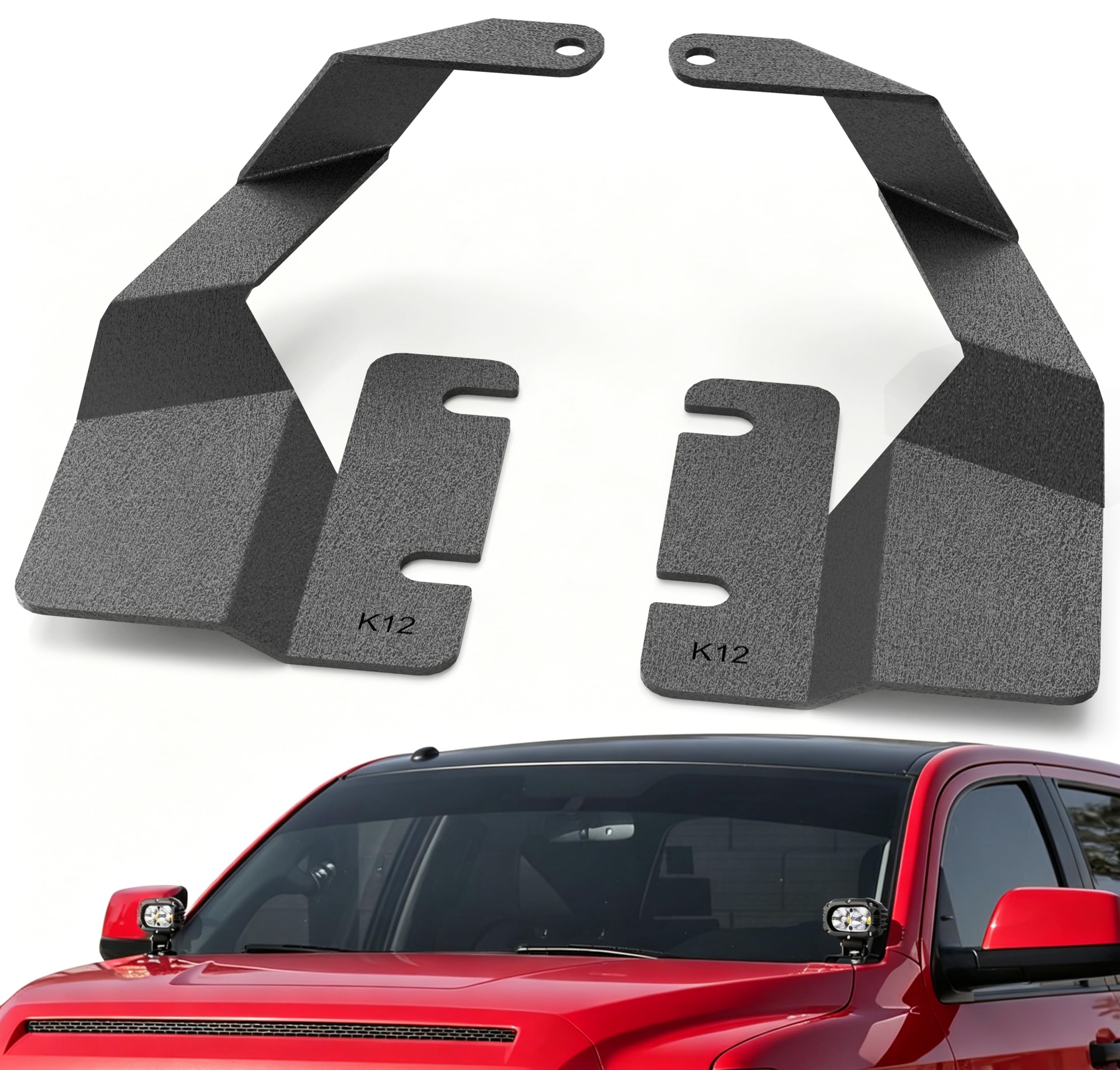 Soporte de luz de zanja en acero premium para capó de Toyota Tundra