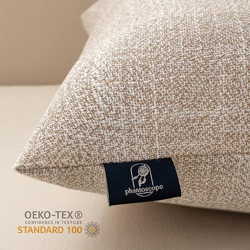 Miniatura 3 de Phantoscope Juego de 2 fundas de almohada con triple botón de mezcla de algodón