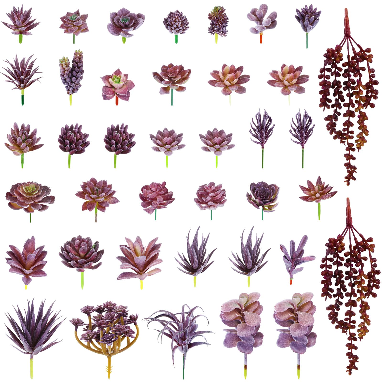 Plantes succulentes artificielles pour décoration de bureau et maison