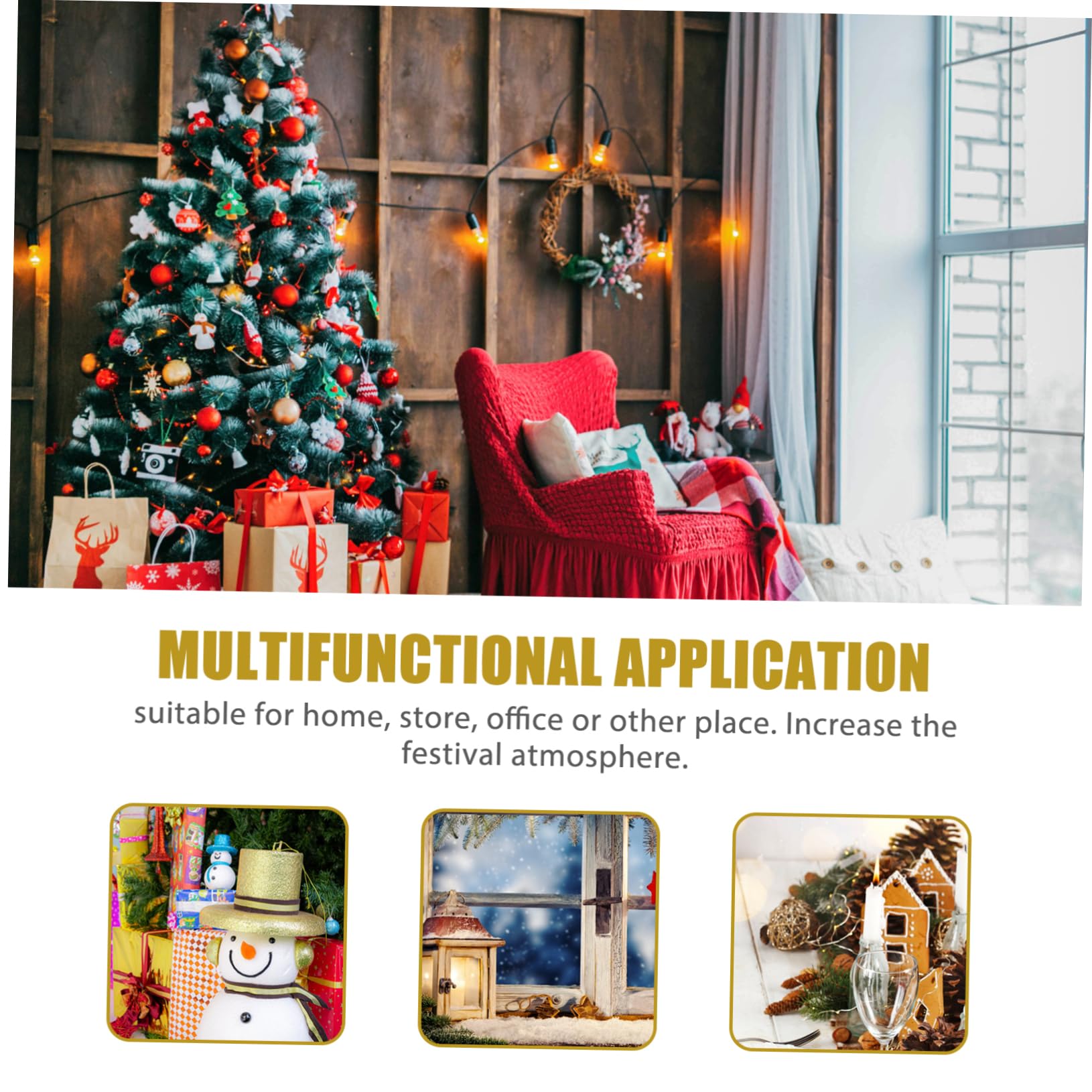 TOPBATHY 4 Pezzi Di Decorazioni Natalizie in Miniatura in Feltro Per Lalbero Di Natale Per Decorazioni Da Festa