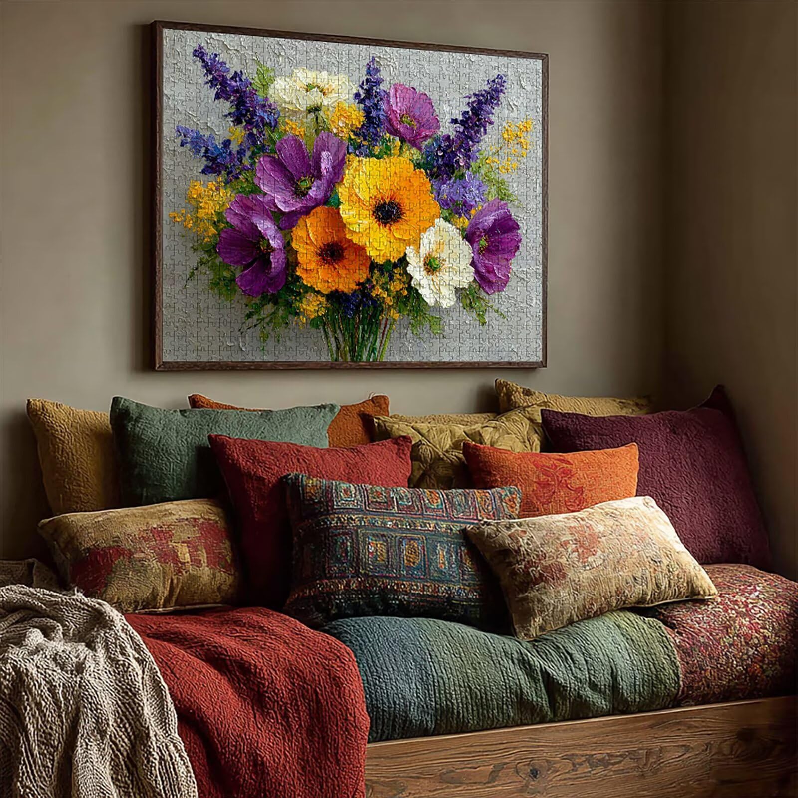Puzzle Arte con Scatola Flower, Pianta Puzzle Legno 4000 Pezzi Adulti 141x87cm, Attività di Intrattenimento ad Alta Difficoltà, DIY Classici Gioco, Jigsaw Per Tutta La Famiglia, Estate Regalo, 0-6826