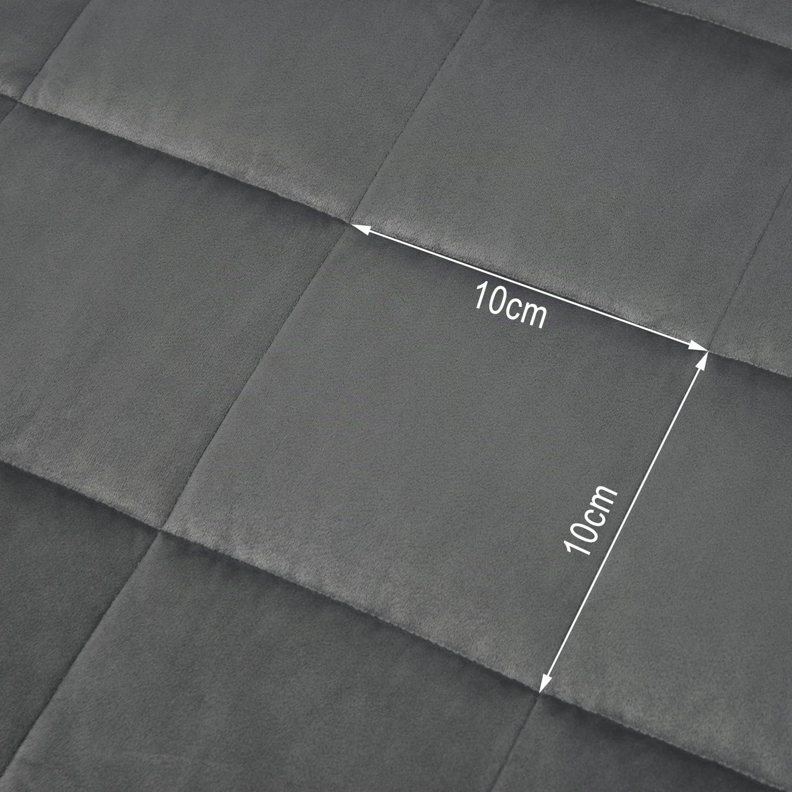 WOLTU Manta Pesada, Gris, 200x230 cm, Manta con Peso, para Adultos, Microfibra, Peso 9 kg