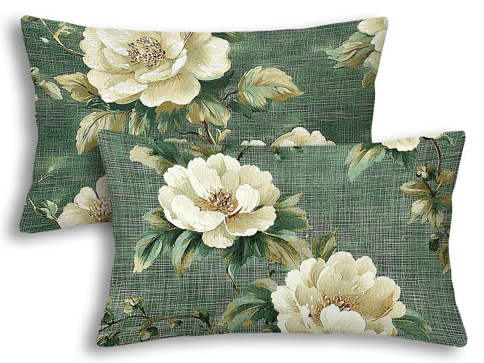 Housse de coussin fleurie 40x60 cm pour sublimer la décoration du salon