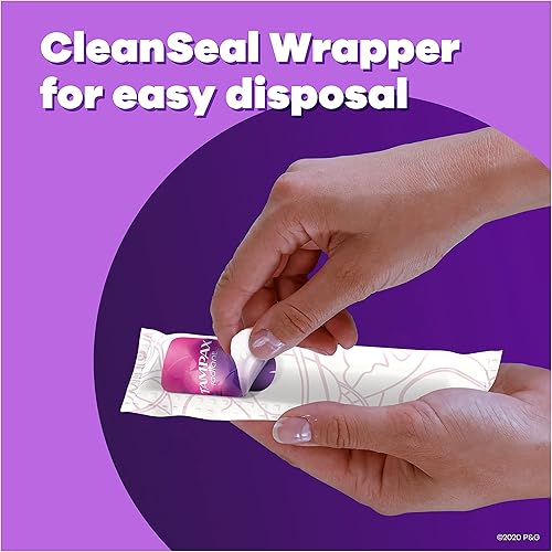 Miniatura 4 de Tampax Radiant Tampons Super Absorbency con aplicador de plástico sin BPA y trenza LeakGuard, sin perfume, 42 unidades