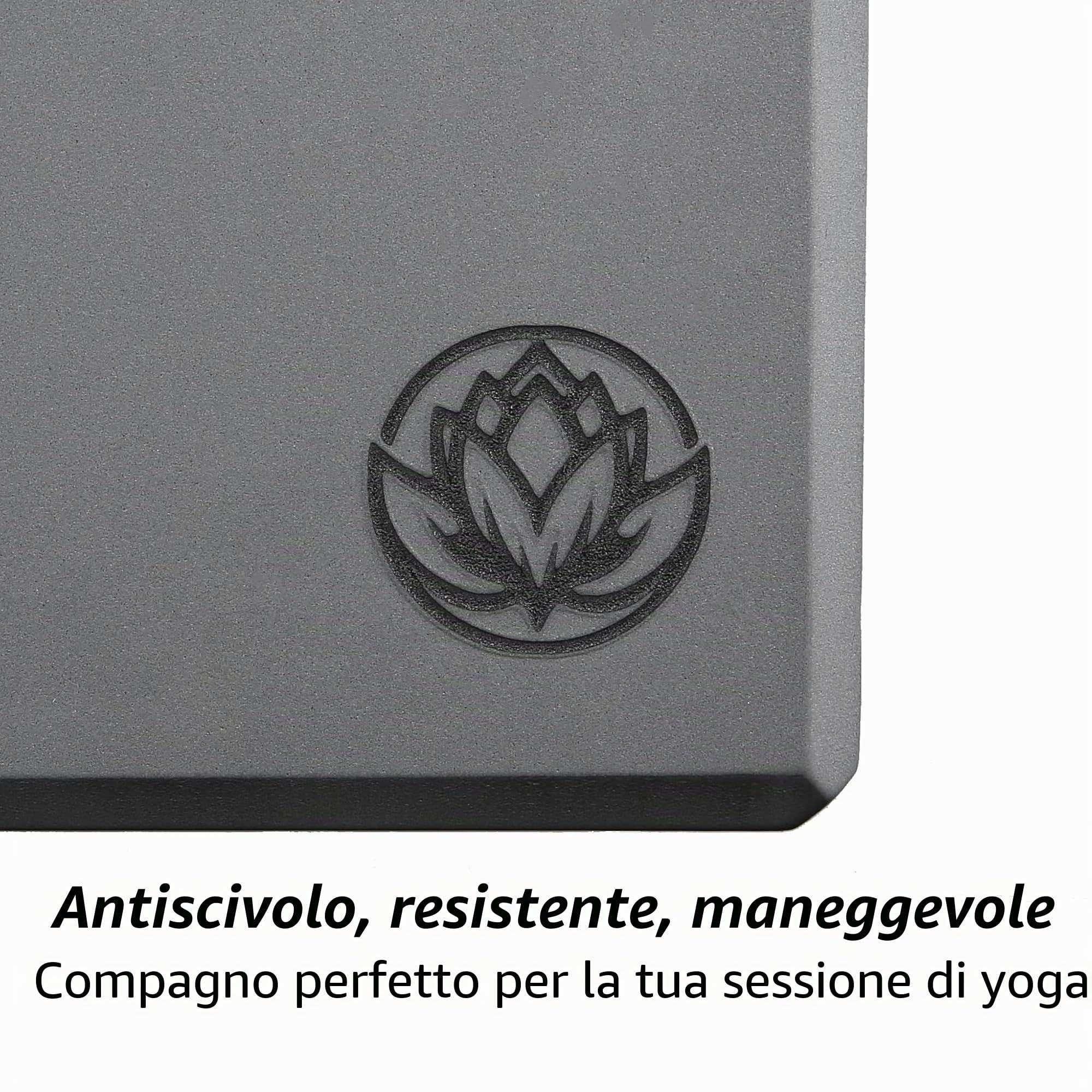 VonBueren Blocchi da Yoga | Blocchi yoga in EVA | 22 x 12 x 7,5 cm per blocco | Accessorio yoga per donne e uomini | Mattoncino per Pilates