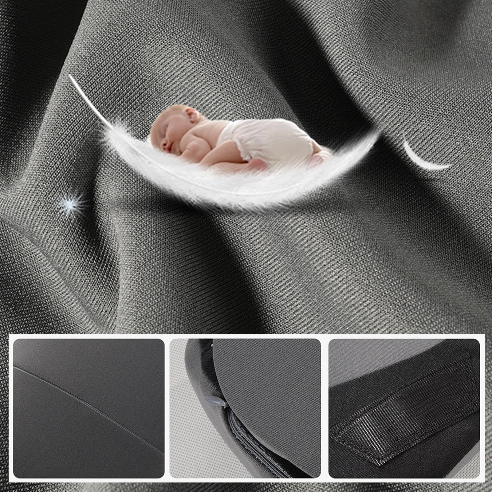Cuscino lombare per auto, cuscino lombare per sedile di guida | Cuscino lombare in memory foam a rimbalzo lento | Cuscino di supporto per sedie da gioco ad asciugatura rapida, cuscino lombare per