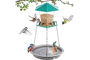 Dreyoo 2-in-1 Bird House and Feeder Combo