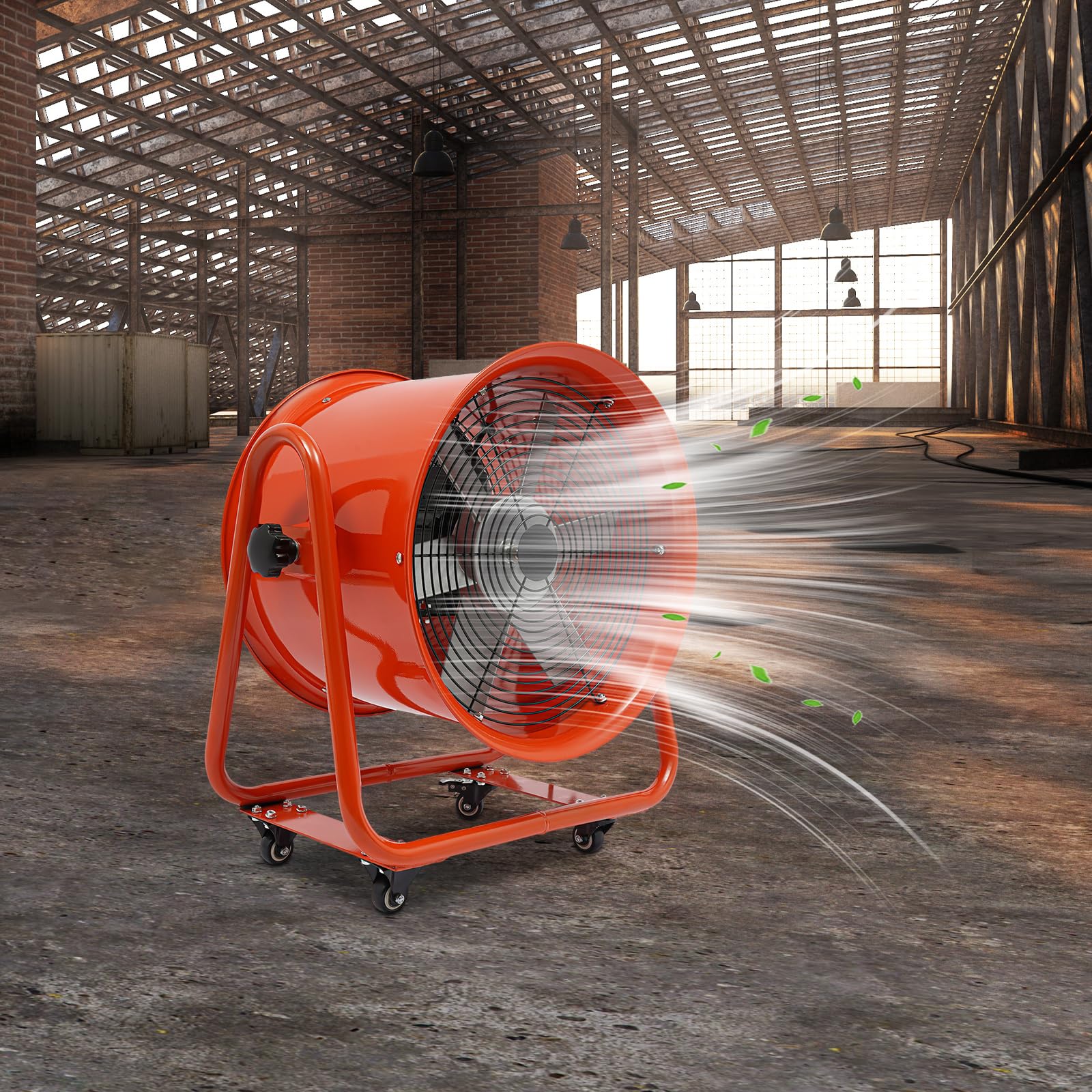 Industrieventilator 1100W Axialventilator Ø400mm 2800rpm 13600m³/h Geräuscharm 75dB Radialgebläse