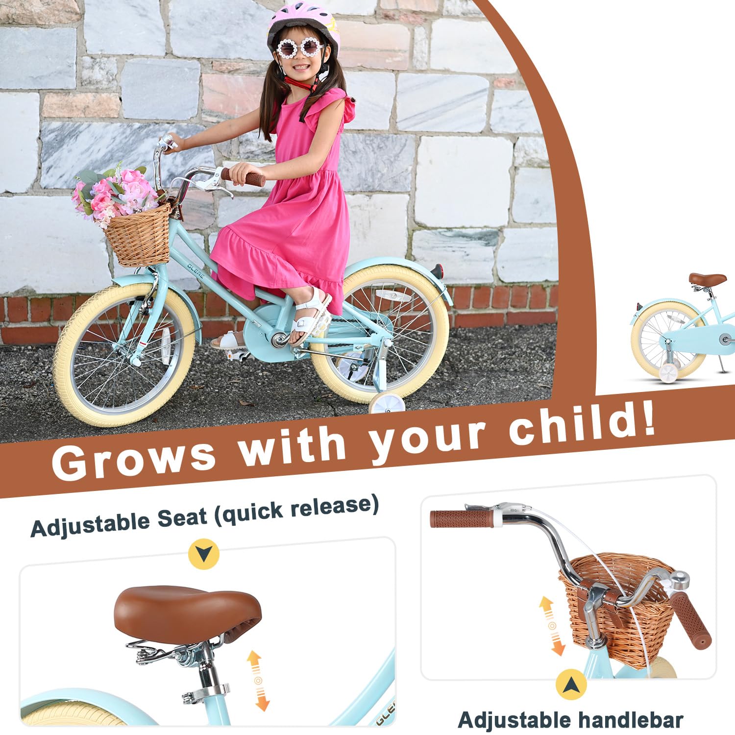 Glerc Bicicleta infantil Little Molly de 30,5 cm : Amazon.com.br
