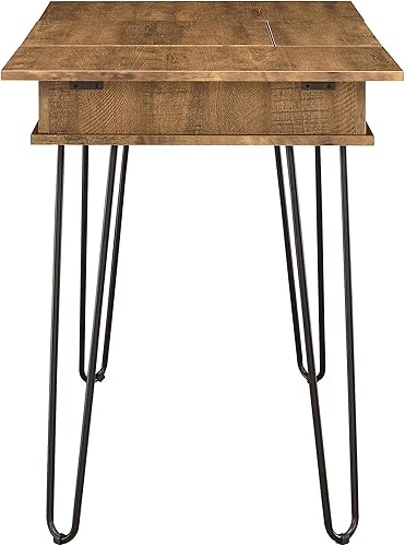 Miniatura 5 de Coaster Home Furnishings Sheeran - Escritorio de 4 almacenamientos ocultos color ámbar 4725 pulgadas de profundidad x 235 pulgadas de ancho x 30