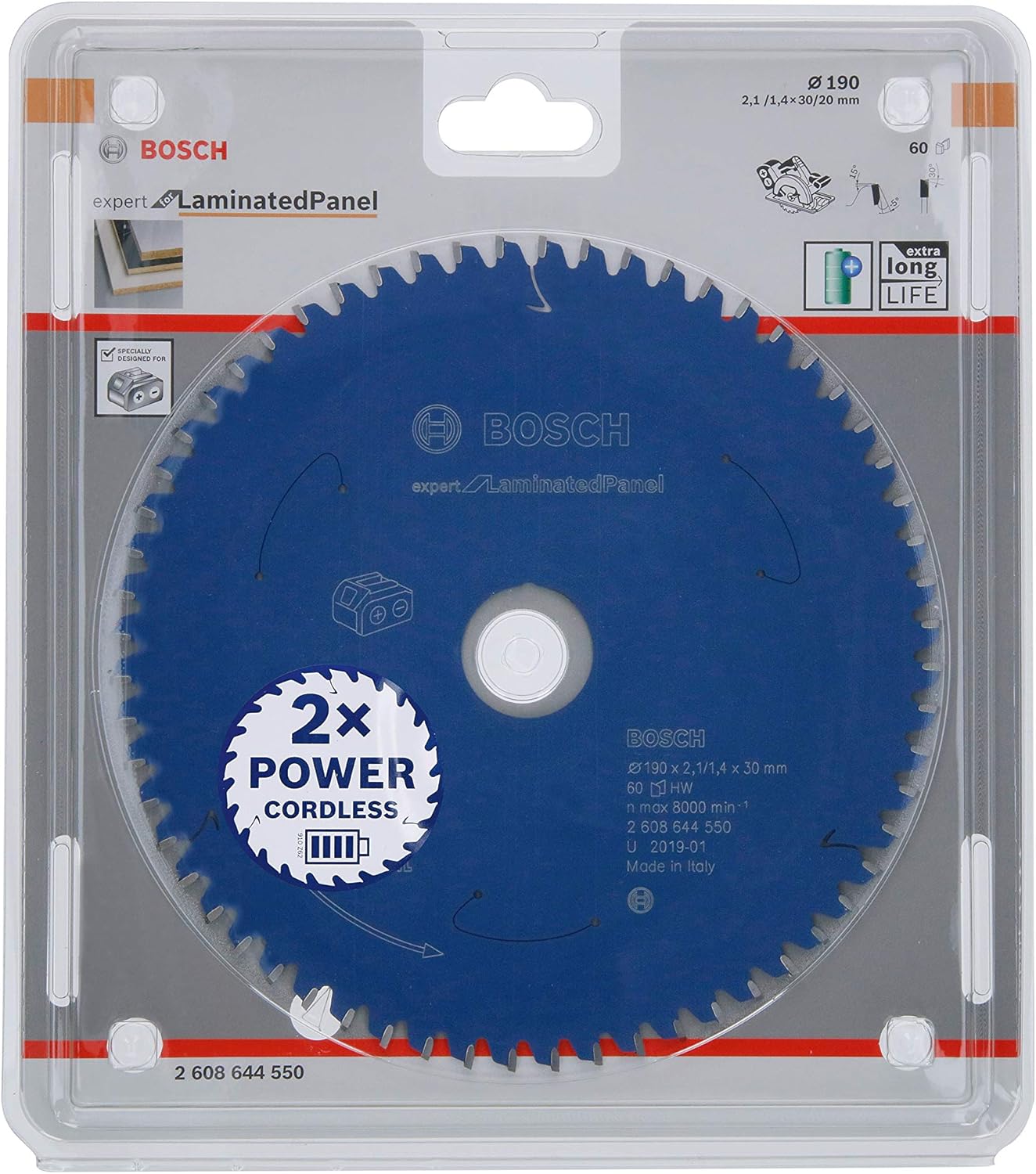 Bosch Professional Circular Saw Blade Expert (for Laminated Panel, 190