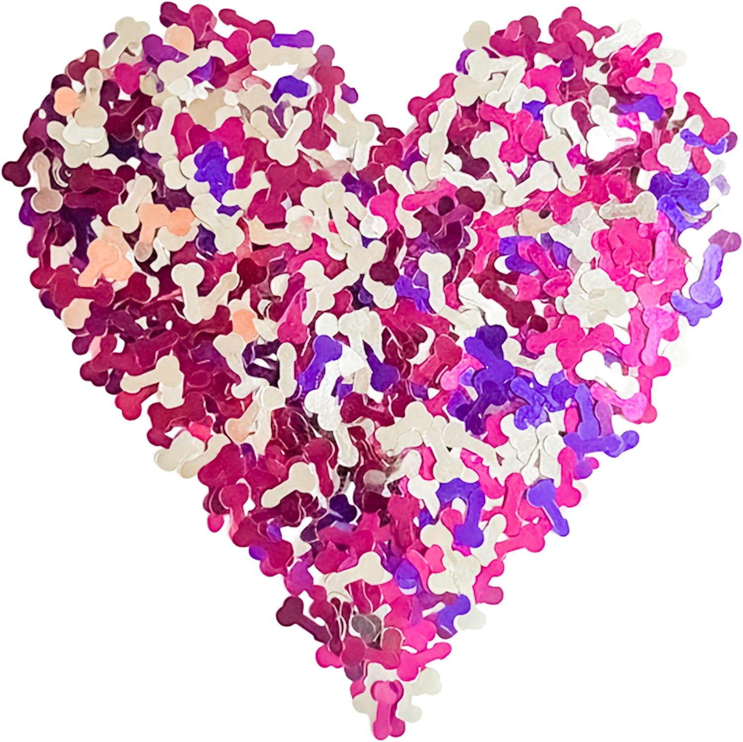 Risque Party Confetti | Fun Celebration Sprinkle Mischievous Mix | Tiny Rebellious Playful Decorations With Big Attitude | Small Bag | Party Accessories