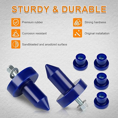 Miniatura 5 de JDMON Kit de buje de capó de polietileno de repuesto para Kenworth T2000 T600 W900 T800 T600, reemplazo 924-5410 K179-528 K179D450 K066-218