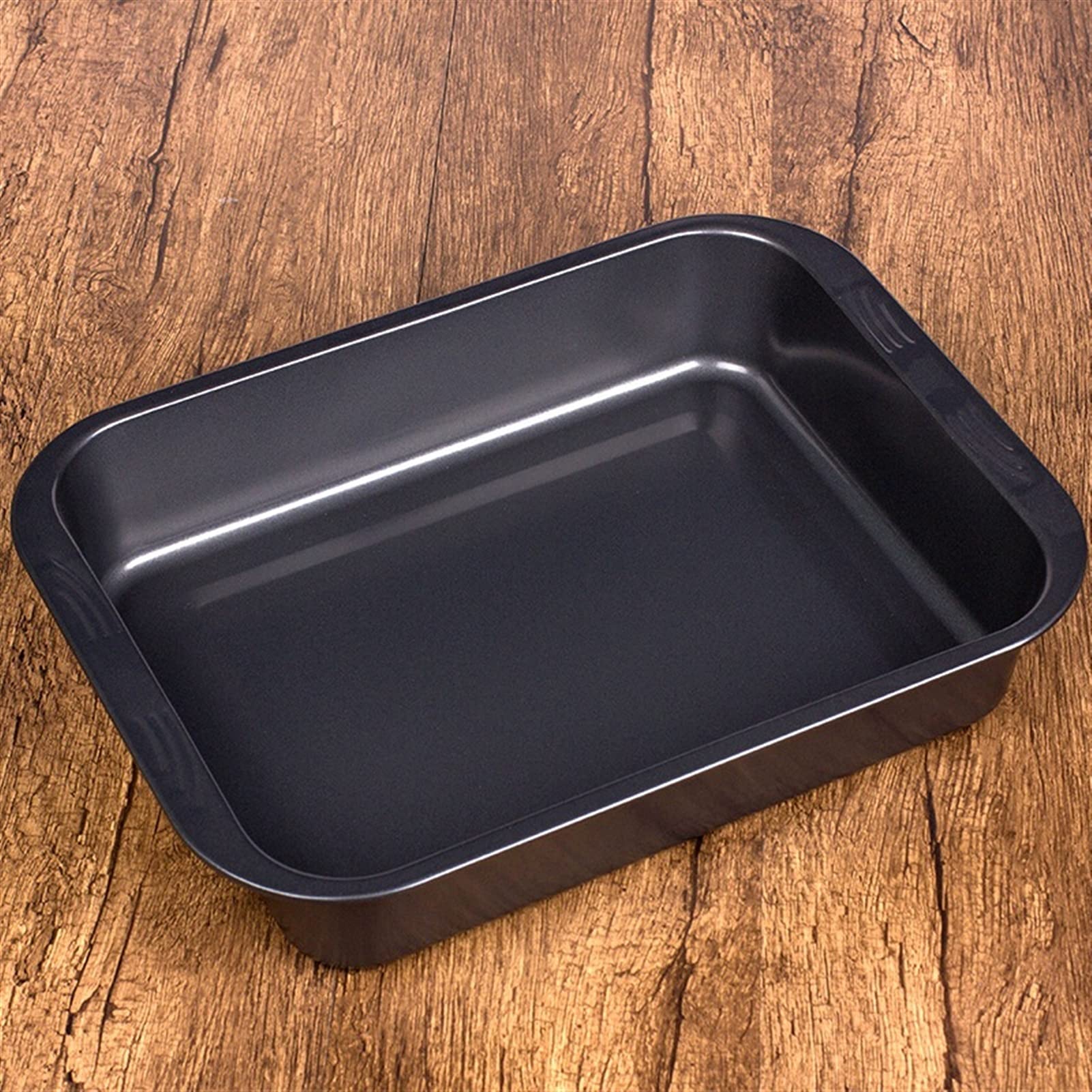 ACiyD Juego de bandejas para Hornear antiadherentes de Acero al Carbono con Rejilla de enfriamiento Bandeja para Hornear Bandeja para Hornear (Color : Black) (Black)