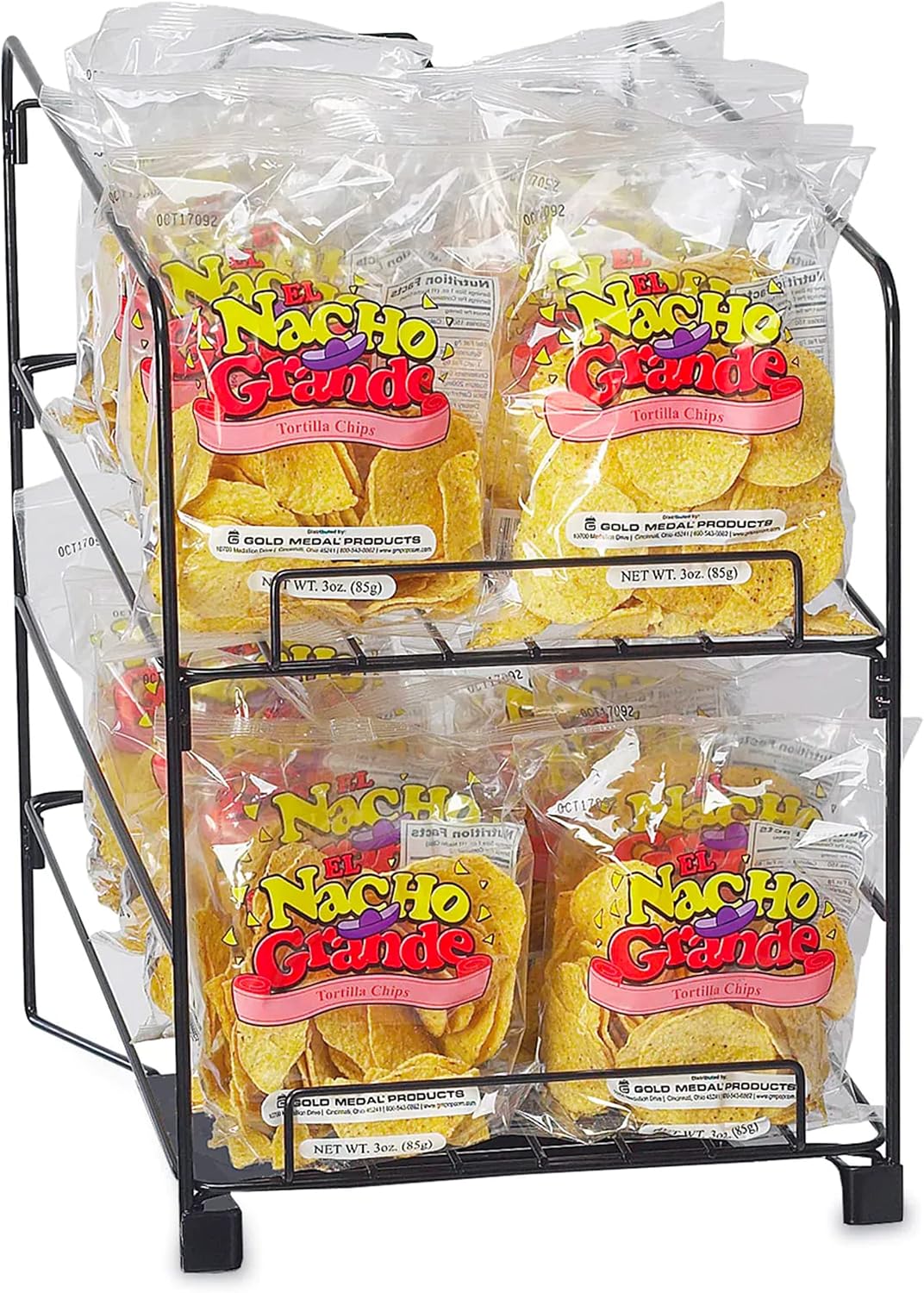 Popcorn Supply Company Integrated Chip Rack and Merchandiser