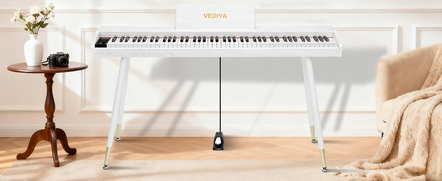 Amazon.com: Vediya Digital Piano Keyboard 88 key,Semi-Weighted