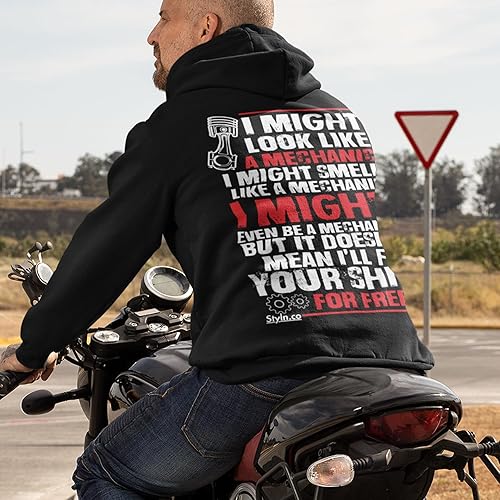 Miniatura 4 de Sudadera de manga larga con capucha Sudadera divertida con capucha unisex para adultos entusiastas del automóvil, camión, bicicleta, carreras