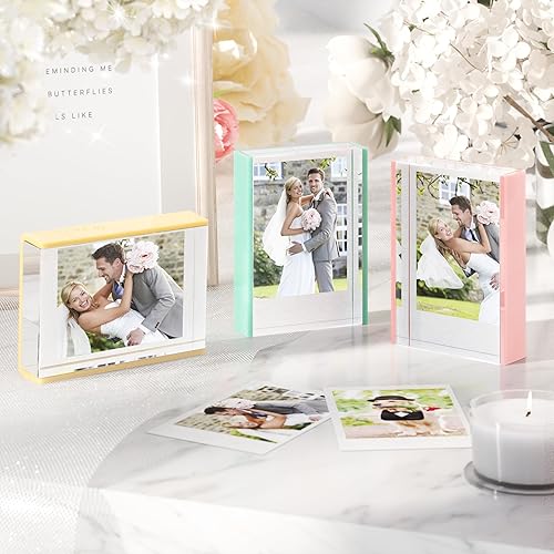 Vista 2 de WINKINE Marco Polaroid para Fujifilm Instax Mini Film, Marcos de fotos Samll de 2 x 3 para escritorio, marco de fotos Polaroid, tamaño pequeño