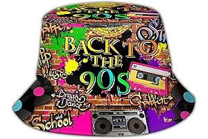 Fashion Retro 80s 90s Bucket Hat: Elevate Your Party Style with a...