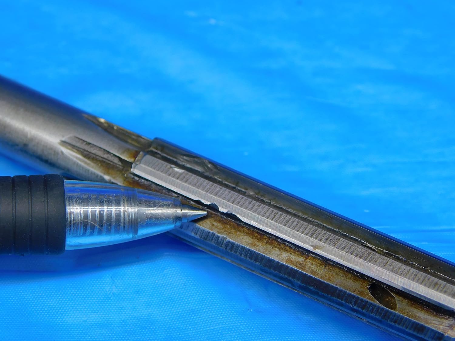 Hannibal 13.0mm O.D. HSS Carbide Tipped COOLANT Thru Chucking Reamer 6 FL USA - AR9162AZ2