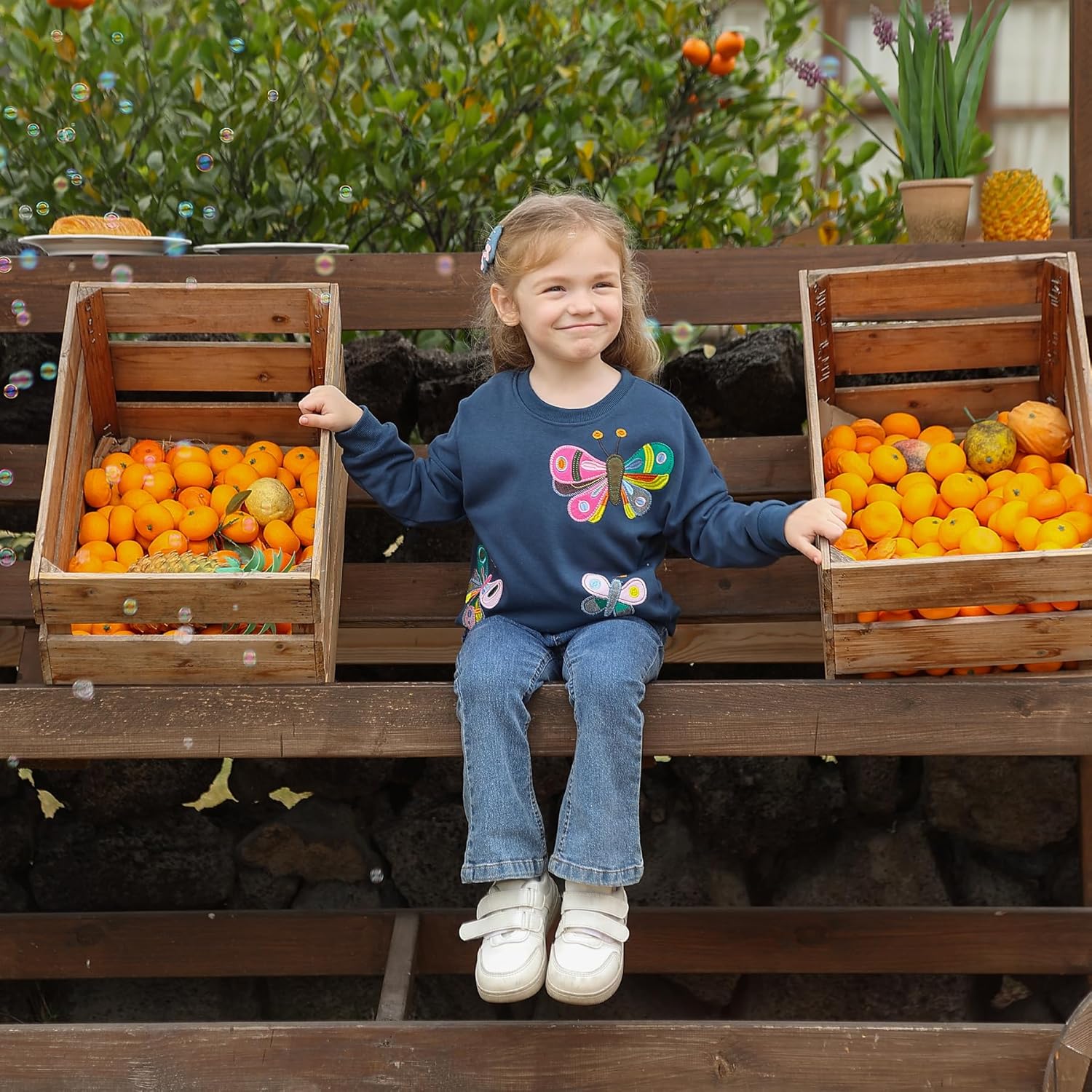 GFQLONG Toddler Girl Sweatshirts 2T 3T 4T 5T Girls Long Sleeve Shirts Pullover Crewneck Tops Fall Winter Clothes - Image 5