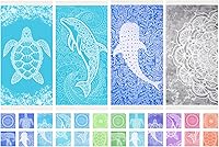 Vista 17 de Toalla de playa turca de secado rápido absorbente de algodón ligera y delgada para baño, piscina, natación, toallas extra grandes de gran