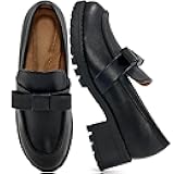 HARENCE Platform Loafers for Women Dressy: Casual Comfortable Slip On Chunky Loafer Walking Penny Work Business Office Shoes