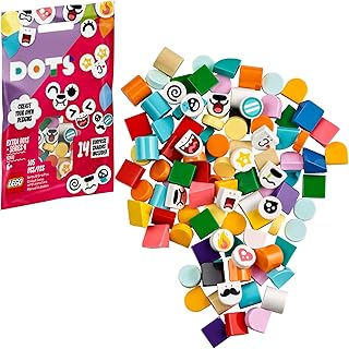 LEGO DOTS Extra DOTS â€“ Series 4 41931 DIY Craft and Collectible Decorations Kit; Creative Fun with Tiles; Perfect for Adding to a Childâ€™s Bracelet Kit or Room Decor, New 2021 (105 Pieces)