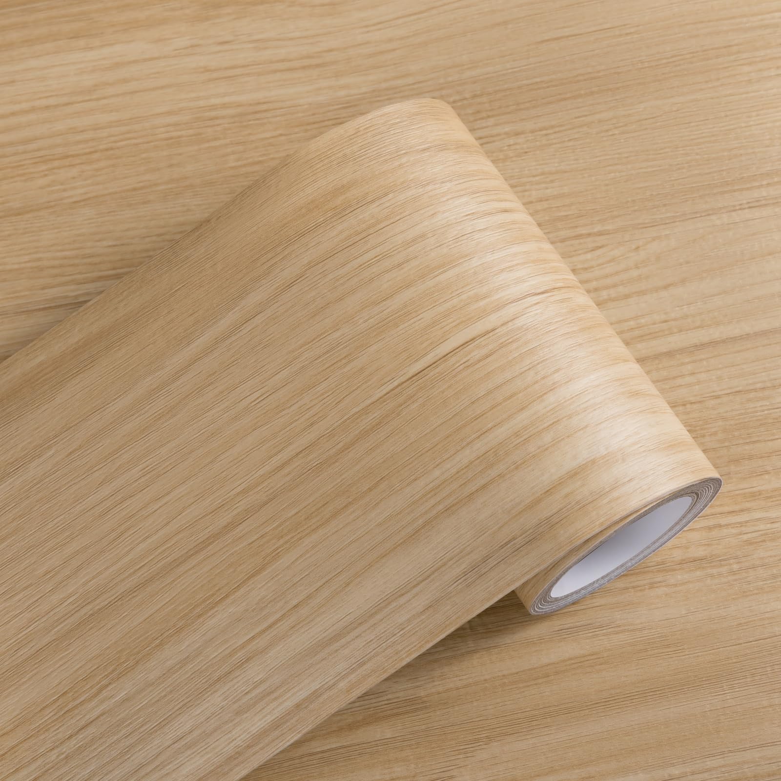36pcs Self Adhesive Floor Planks - Vinyl Flooring for Kitchen Bathroom - Floor Tiles Self Adhesive Waterproof Effect for Light Oak Wood Peel and Stick Floor Tiles for Bedroom
