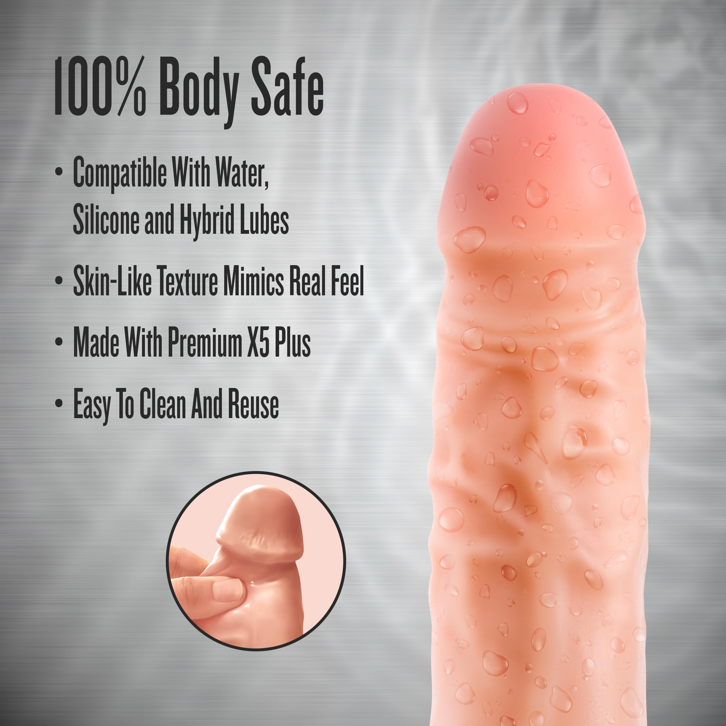 Blush Performance Extensor De La Funda Del Polla Flesh 22,2 cm