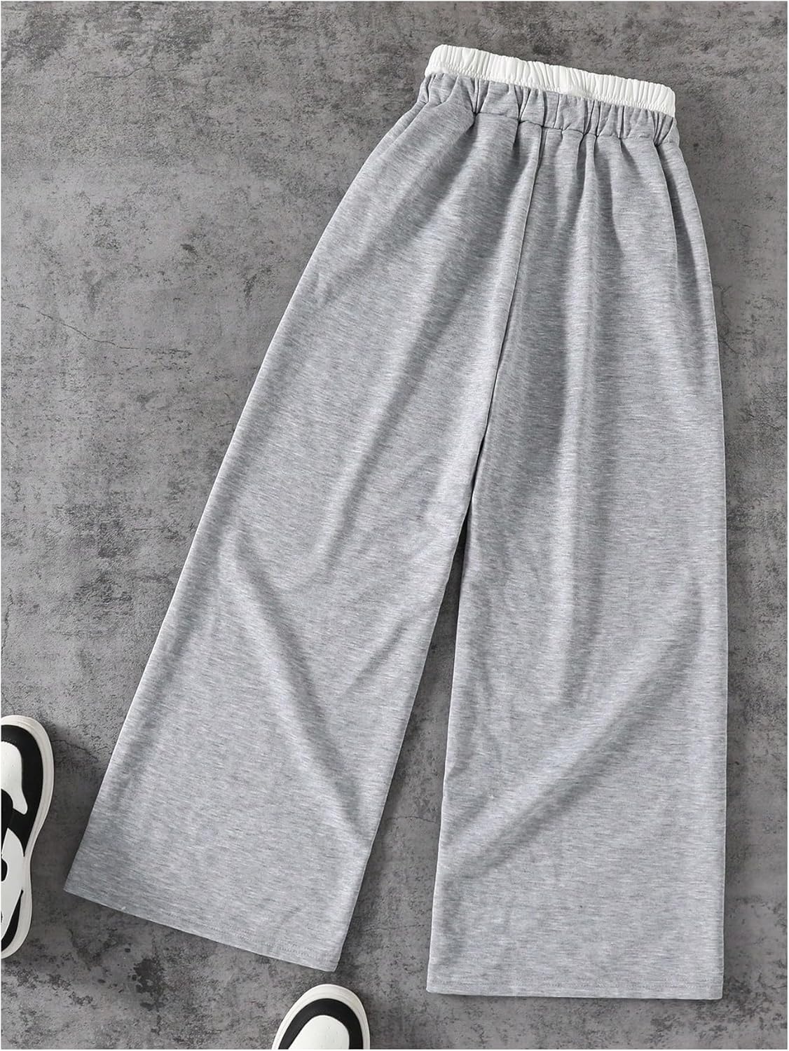 SOLY HUX Boy's Baggy Sweatpants Elastic Waist Wide Leg Loose Casual Pants with Pockets - Image 2