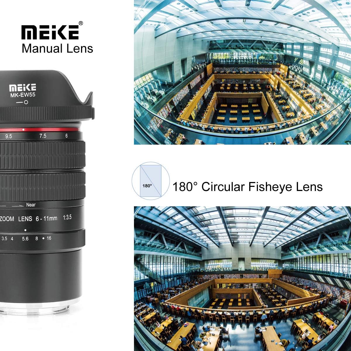 Buу 1 gеt 1 MEKE 6-11mm F3.5 Wide Angle APS-C Manual Focus Fisheye Zoom Lens fit Fijifilm X-Mount Mirrorless Camera X-T3 X-T100 X-Pro2 X-E3 X-T1 X-T2 X-T10 X-T4 X-T20 X-A2 X-E2 X-E1 X30 X70 X-M1 XPro1,etc