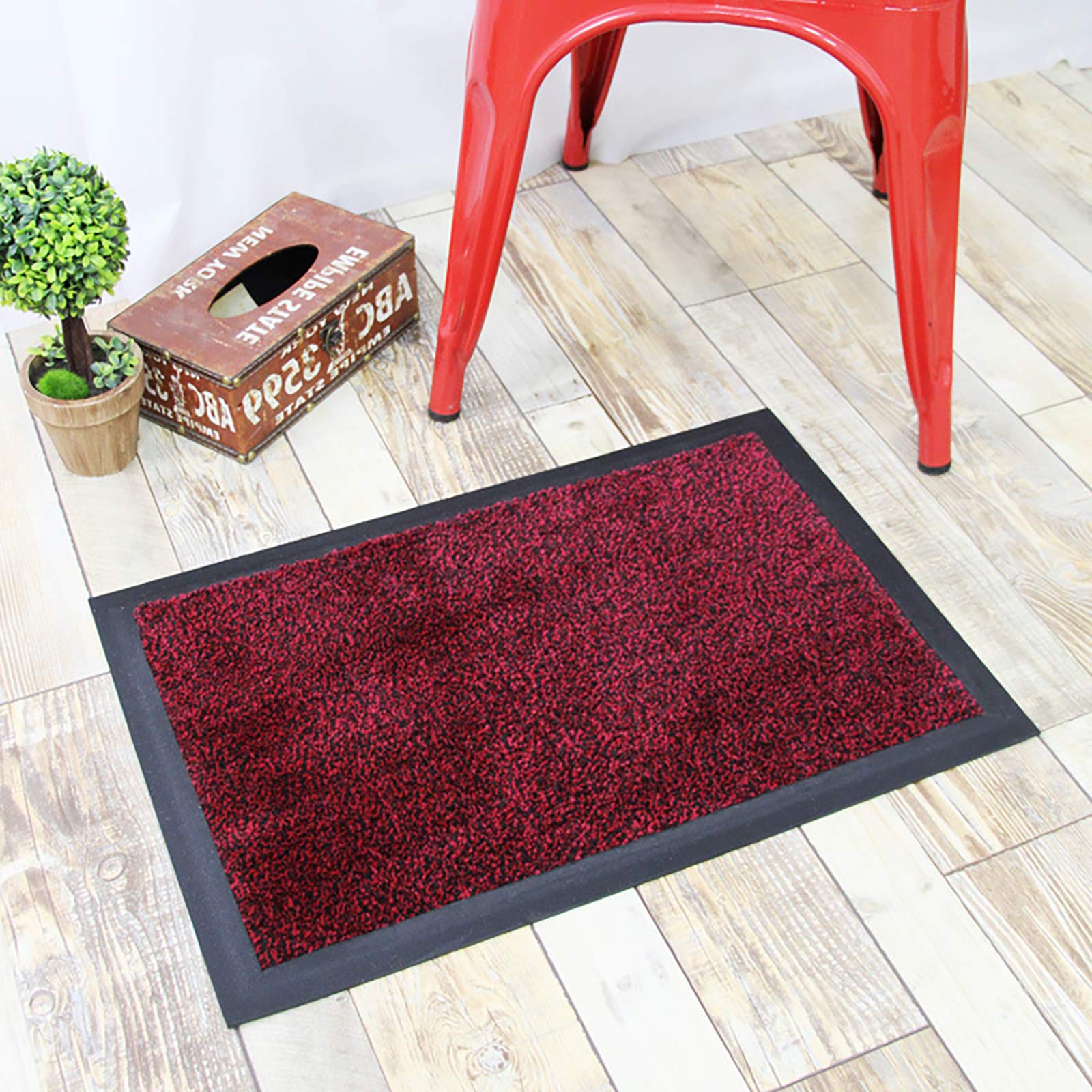 Tapis de sol de porte d'entrée rectangle et paillasson de style japonais