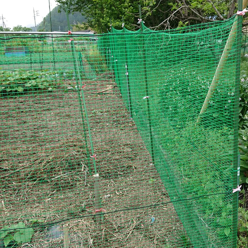 Plastic Garden Fence 7x100 FT Deer Fence Netting, Temporary Mesh Fencing Animal Barrier for Deer, Chicken, Poultry, Pet, Wildlife, Garden Bird Netting for Plant Fruit Tree Vegetable Protection