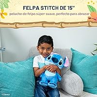 Vista 2 de Disney Baby Lilo & Stitch Animal de Peluche Suave y Abrazable Juguete de Peluche Lindo para Niños Pequeños y Niñas, Regalo para Niños, Stitch Azul
