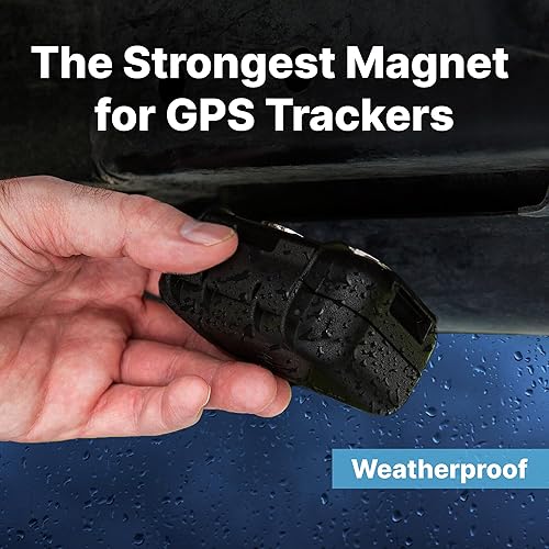 Miniatura 7 de Spytec Atlas GPS Tracker para vehículos Batería de hasta 14 días de duración Funda magnética impermeable, geofencing, mini GPS portátil