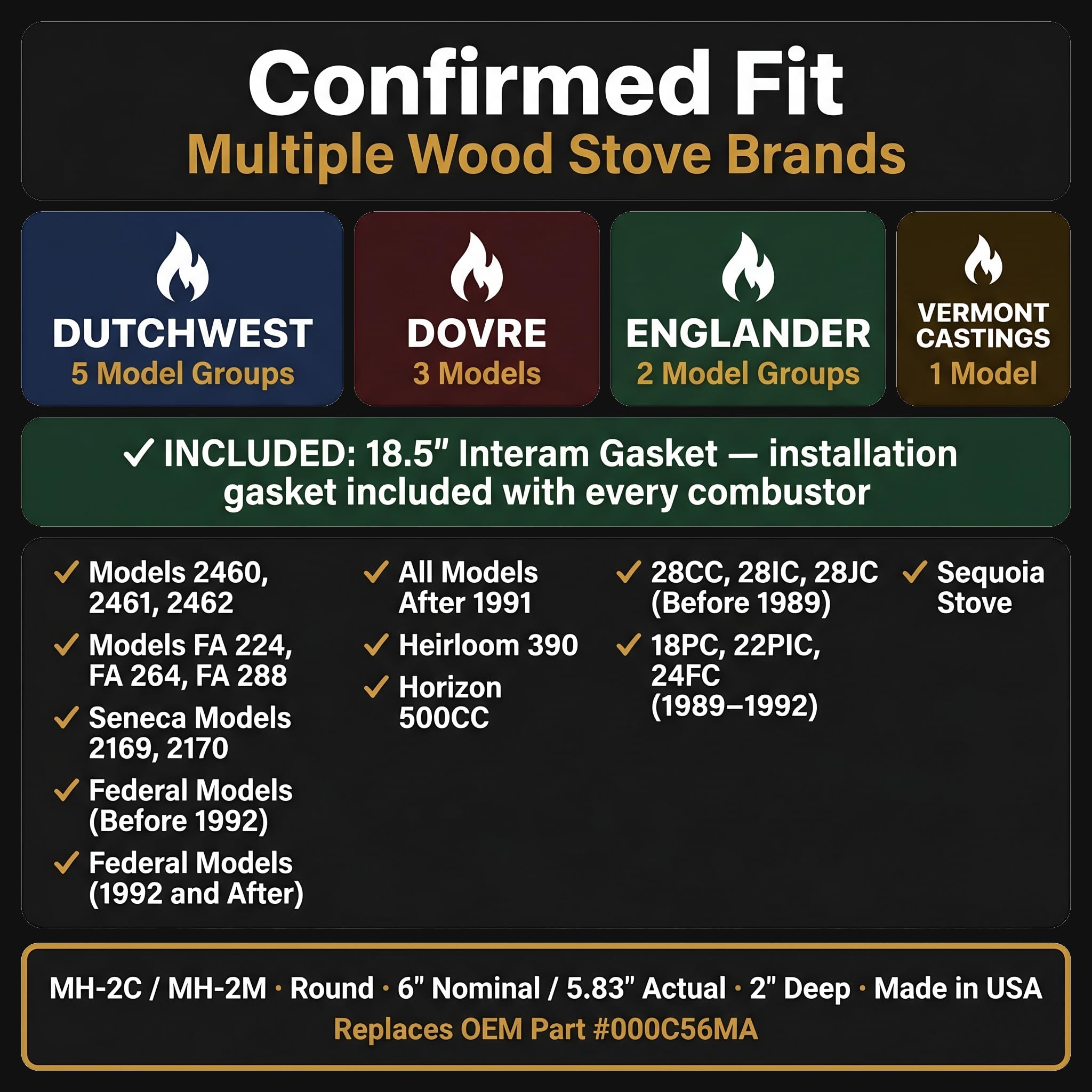 Amazon.co.jp: Midwest Hearth 薪ストーブ 触媒燃焼器 交換用 触媒