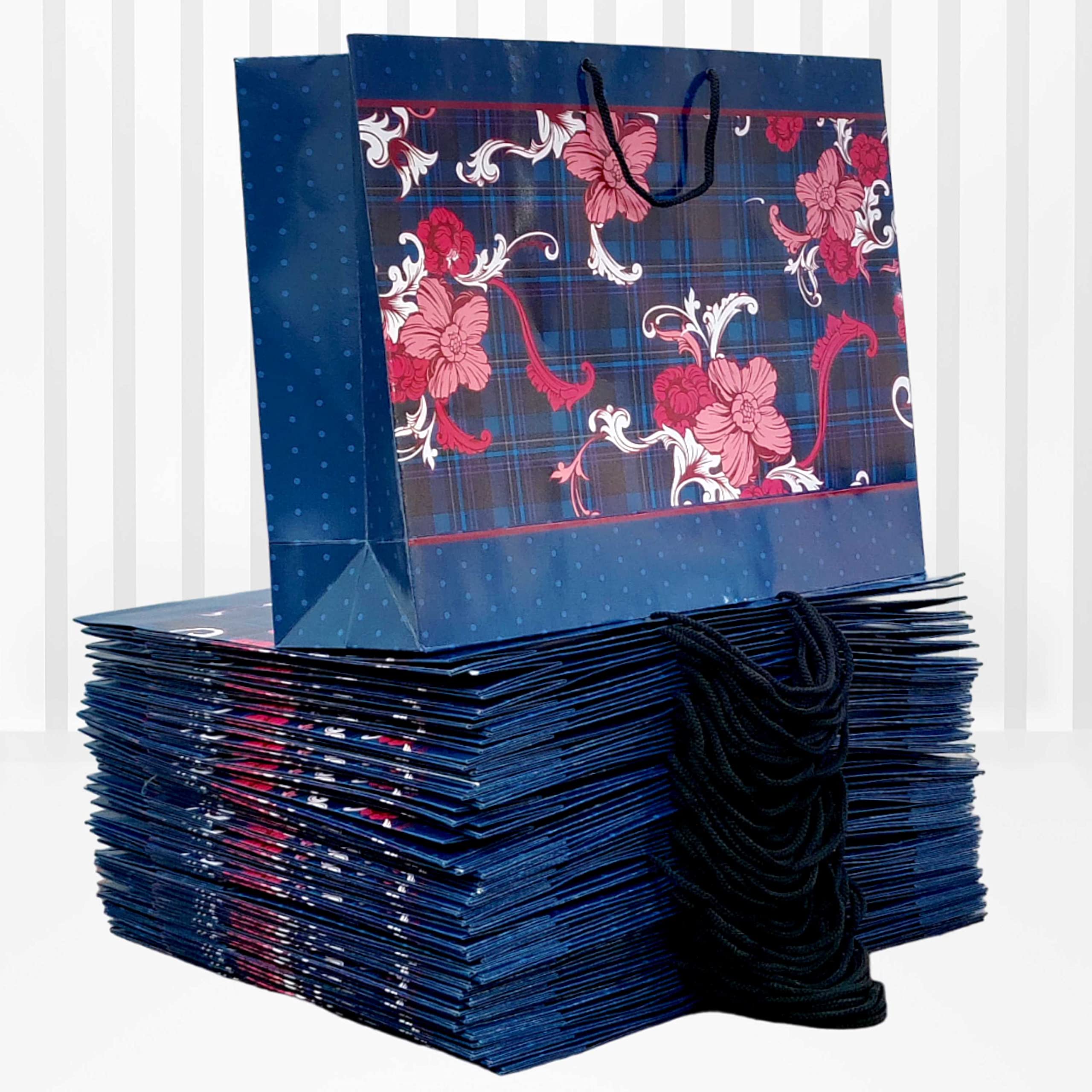 Pb PapyrusBolsys Paper Bags Ethnic Design Large Size Blue Pack of 50 (B0BX9MFD2G) Amazon Price History, Amazon Price Tracker