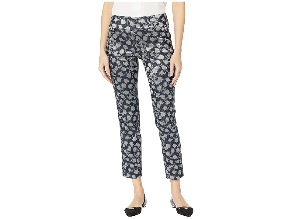 

Lisette L Montreal Silver Splash Pattern Ankle Pants (Navy) Women's Casual Pants