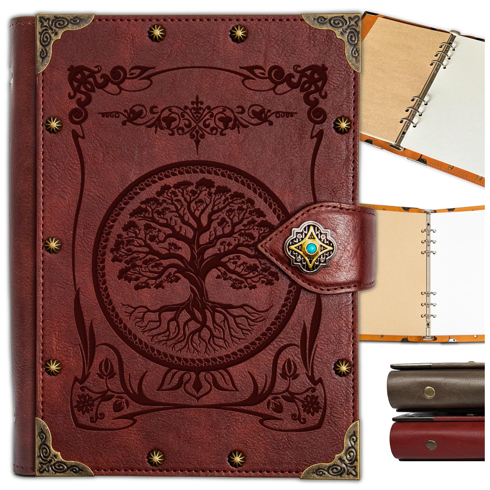 DUROTAN Tree of Life Journal Notebook Gift Set