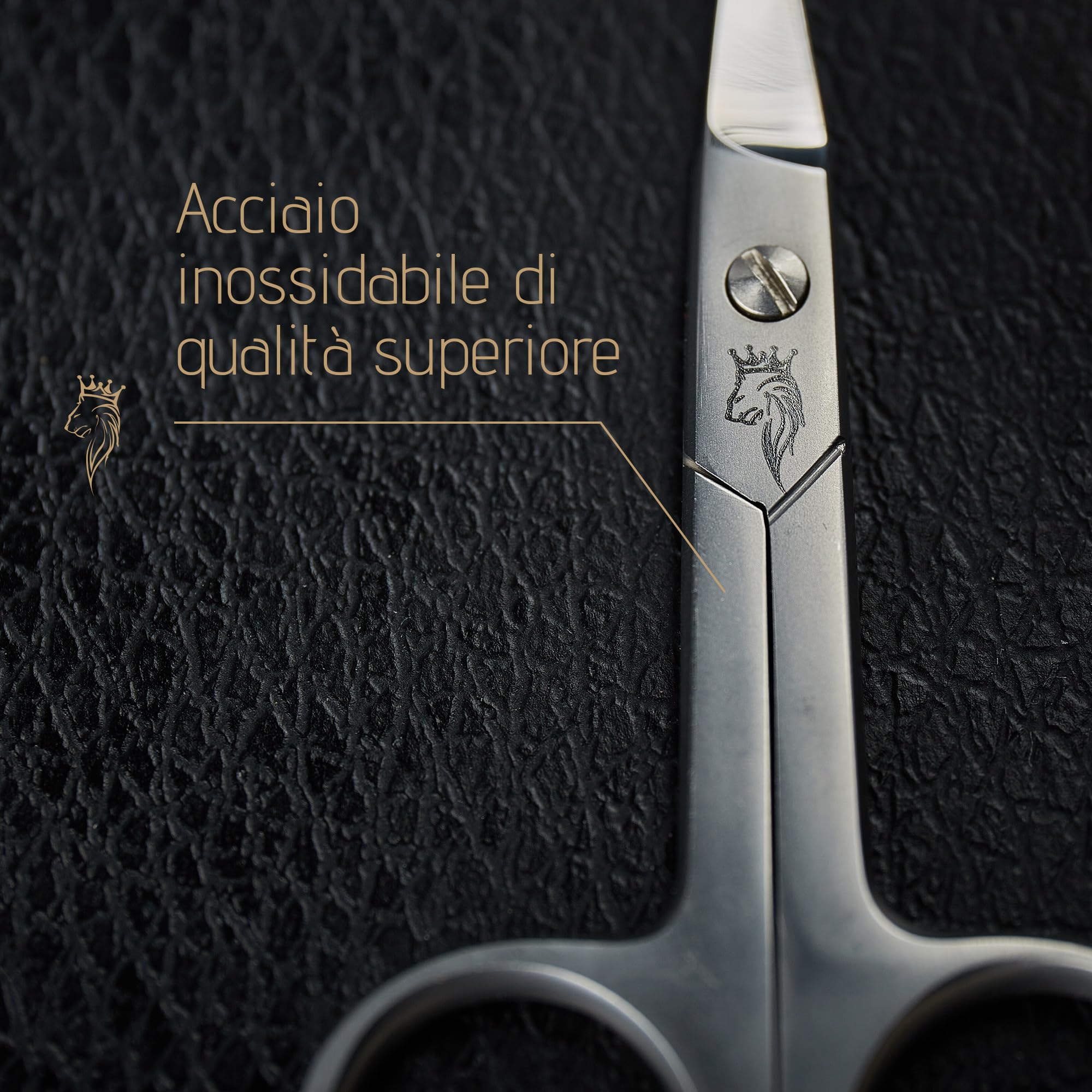 Forbici professionali per unghie in acciaio inox, incl. custodiaForbici per cuticole fini e extra affilate - Inossidabili - Piccole forbici per unghie, anche per mancini