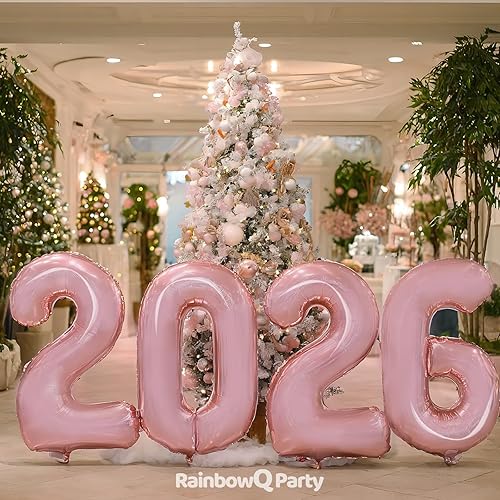 Miniatura 6 de Globo de número 8 de 40 pulgadas para niño o niña, color rosa grande 0-9, globos grandes de Mylar de 8 números, suministros de decoración de fiesta