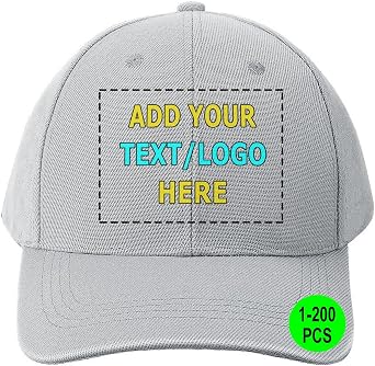 Custom Hat for Men Women, Custom Baseball Cap with Your Text Logo Mesh Caps Trucker Hats