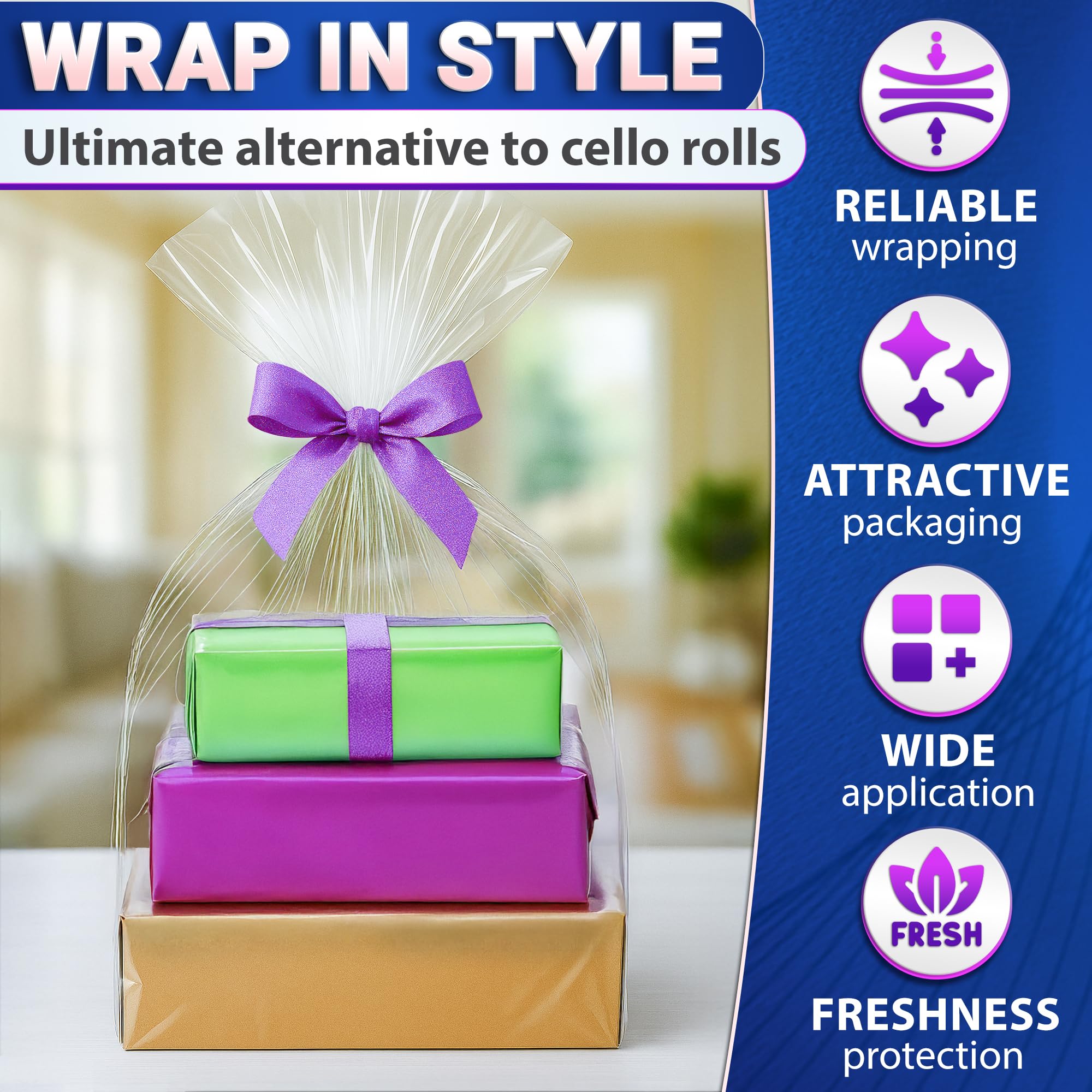 ウィークエンズ クリスマスベア Amazon.com: CHENGU 100 Pcs 3 Sizes Shrink Wrap Bags for Gift