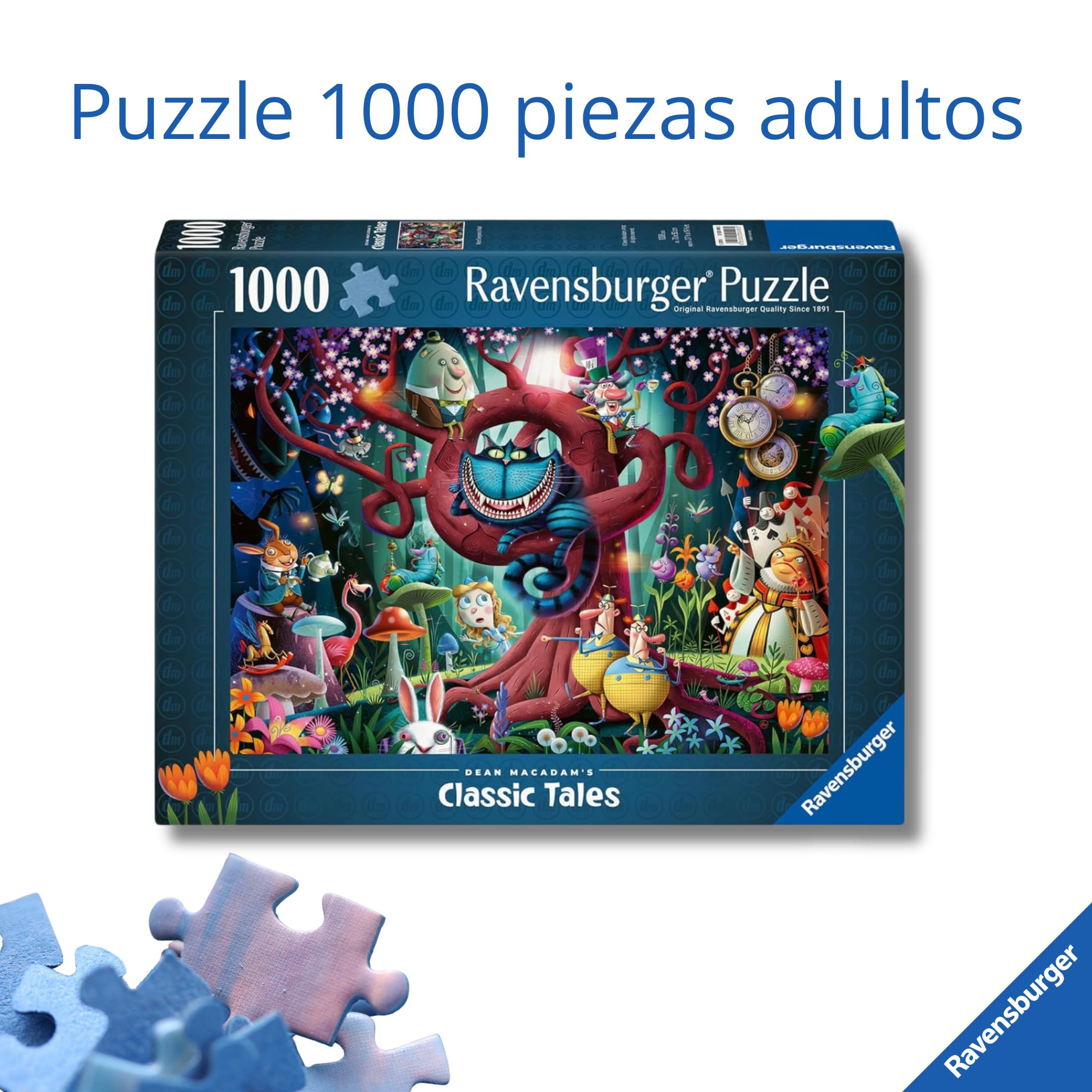 Ravensburger - Puzzle 1000 Piezas Todos Estan Locos Aquí | Puzzle Adultos | Rompecabezas Adultos | para Toda La Familia | 70x50 Cm | Regalo Adulto