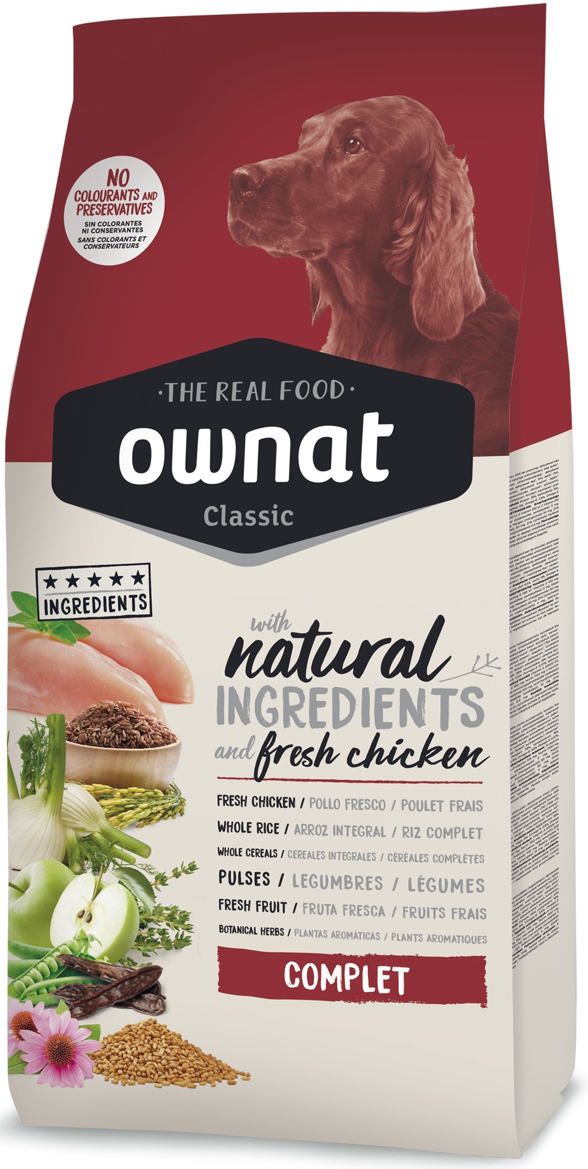 Ownat Cibo per Cani Dog Classic Complete (4kg), Alimento bilanciato in Minerali, Agnello senza Preservanti e Coloranti, Alimento Alto in Proteine.