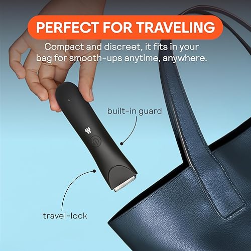 Miniatura 7 de MERIDIAN Recortadora más delgada maquinilla de afeitar eléctrica para mujer, línea de bikini y recortadora de pelo púbico, recargable e impermeable,